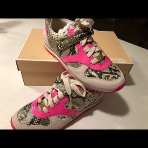 Michael Kors Neon Python Sneakers, NEW IN BOX